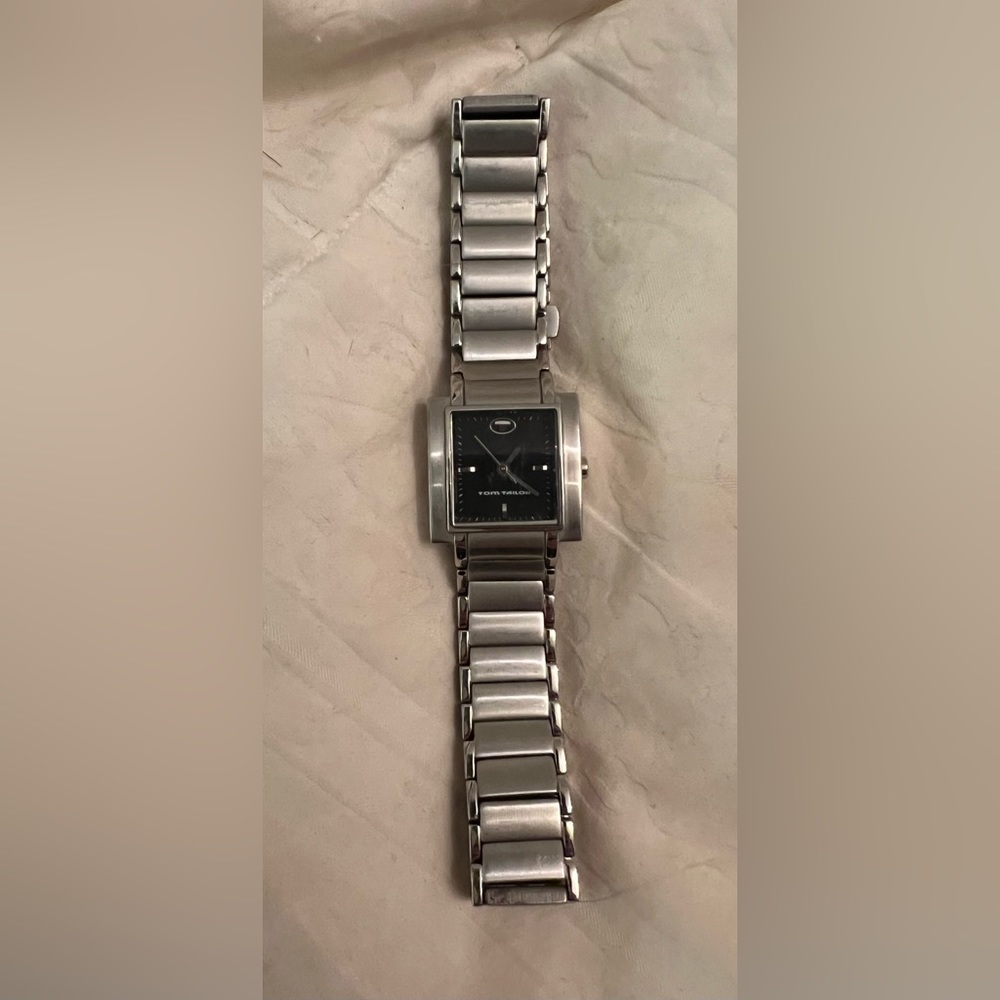 TOM TAILOR square ladies silver watch